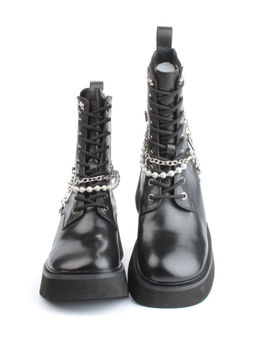 01-GZ6190-L61 BLACK Ботинки демисезонные женские (натуральная кожа) - Фабричный китай фото 8