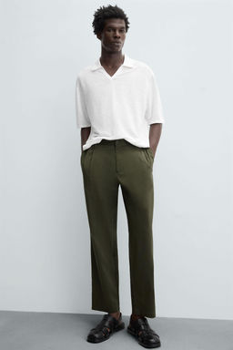 LIGHTWEIGHT RELAXED FIT TROUSERS - Zara фото 16