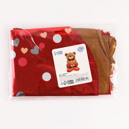 Воздушный шар фольгированный 55 Медведь с сердцем, на подставке - Страна карнавалия фото 3