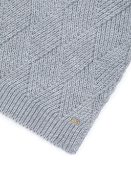 Женский серый меланжевый шарф Неожиданная скидка в корзине - U.s. polo assn фото 2