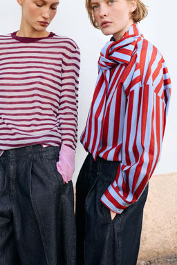 JERSEY PUNTO RAYAS / Burdeos - Zara фото 3