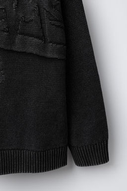 ACID WASH KNIT SWEATER - Zara фото 4