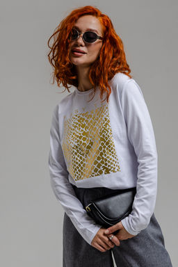 8519/1 Футболка с длинным рукавом женская