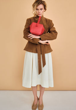 Кожаная сумка Quadra DBR 30989 красный  фото 6