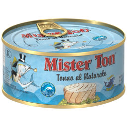 Филе ломтики тунца желтоперого в собственном соку "Mister Ton" ж/б (0,160 кг)