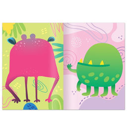 Книга с наклейками Забавные страшилки. Создай своего монстрика, 12 стр., 78 наклеек - Буква-ленд фото 3