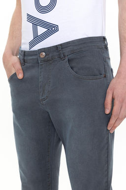 Erkek Gri Jean Pantolon