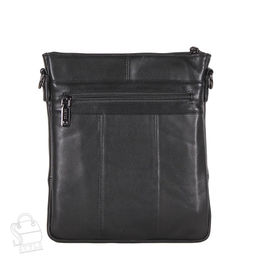 Сумка мужская кожаная 2301Z black Zinimsk в Новосибирске