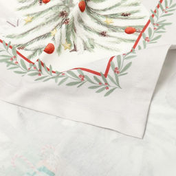 Набор новогодний Новогоднее чудо: скатерть 150?180 см 3 см с ВГМО, салфетка 40?40 см-8 шт., 100% хлопок