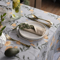 Скатерть Этель Yellow poppies 149?250 см, 100% хлопок, репс 210 г/м?