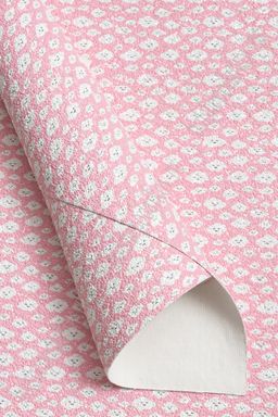 Кожзам с блестками "Облачко" А4 (5 листов) SF-7204, розовый №2