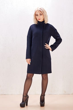 Пальто 19101(темно-синий)
