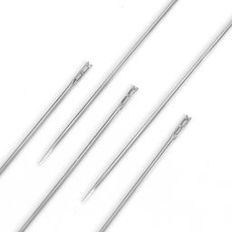 Цена за 4 шт. Иглы швейные, самовдеваемые, d=0.83 мм, 3.6-4.2 см, набор 12 шт
