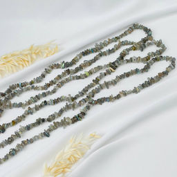 Бусины для украшений из Лабрадора крошка 80 см