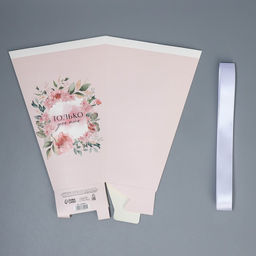 Переноска для цветов на лентах Только для тебя, 17 х 25 х 9 см - Дарите счастье фото 6