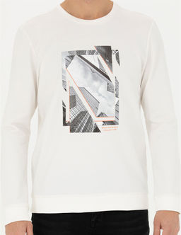 Ekru Regular Fit Sweatshirt - Pierre cardin фото 6