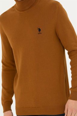 Мужской базовый свитер кокосового цвета - U.s. polo assn фото 6