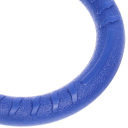 Кольцо - пуллер для собак средних и крупных пород "ЛЮБИМЫЙ БРО", цвет синий, d - 18.5см (подвес)