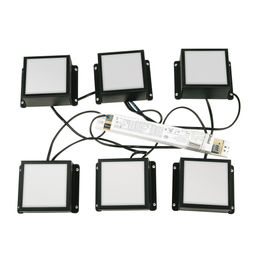 ULP-1010 42W/4000К IP40 GRILYATO OPAL BLACK KIT06 Светильники светодиодные потолочные встраиваемые, комплект из 6 штук. Белый свет (4000K). 4728Лм. Для ячеек 100x100мм. Корпус черный. С и/п. ТМ Uniel
