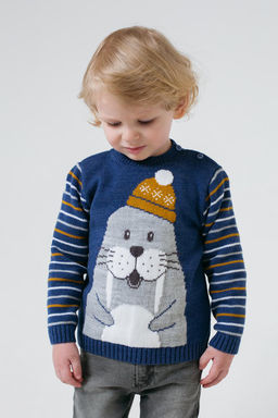 КВ 30102/ш/синий джемпер д/мал яс