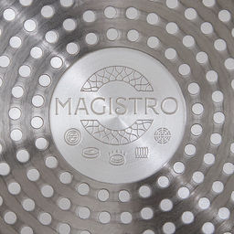 Сковорода Magistro Natural. Brown, d=26 см, кованый алюминий, ручка soft-touch, антипригарное покрытие, индукция, коричневая  фото 7