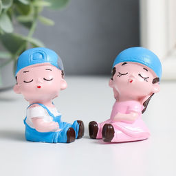 Цена за 4 шт. Сувенир полистоун "Детский сад - первая симпатия"  МИКС 5,5х5,5х4 см