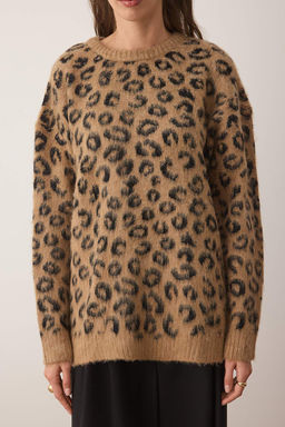 Camel Genis Kal?p Yumusak Dokulu Triko Kazak TWOAW26KZ00208 - Trendyolmilla фото 3