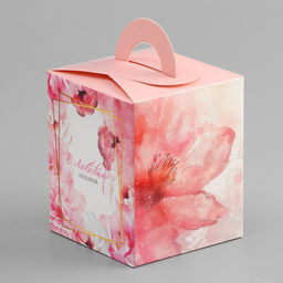 Цена за 5 шт. Коробка для 1 капкейка «С Любовью», 9.2×9.2×11.1 см