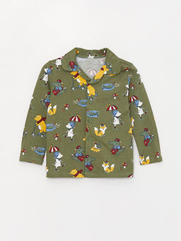 G?mlek Yaka Uzun Kol Bask?l? Erkek Bebek Pijama Tak?m? - Waikiki фото 2