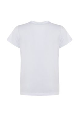 TRENDYOLMILLA Kahverengi-Bej-Haki Cizgili 3lu Paket Basic Bisiklet Yaka Orme T-Shirt TWOSS20TS0146 фото 18