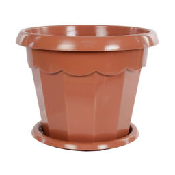Цена за 2 шт. Горшок цв. "Гармония" 4л. с поддоном. коричневый М1576