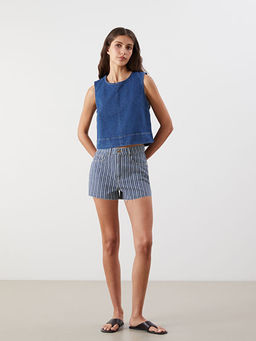 Bisiklet Yaka Jean Bluz