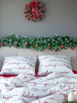 Постельное бельё евро «Этель» Christmas letter, бязь