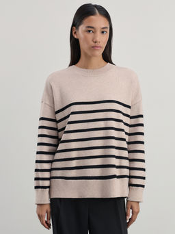 Джемпер в полоску из вискозы / Zarina  фото 3