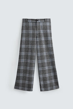 WIDE-LEG CHECK TROUSERS HARRY LAMBERT FOR ZARA X DISNEY  фото 6