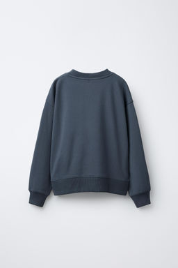 PLAIN PLUSH WIDE LEG SWEATSHIRT AND TROUSERS SET - Zara фото 3