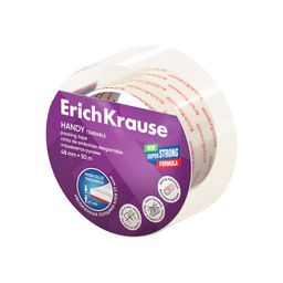 Цена за 1 шт. Клейкая лента упаковочная ErichKrause Handy tearable, повышенной прозрачности, легко оторвать руками, 48mmх50m (в пленке по 1шт.)