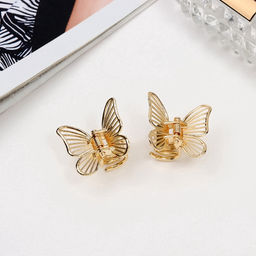 Цена за 2 шт. Крабик для волос «Менди», набор 2 шт., 2.5 см, золото