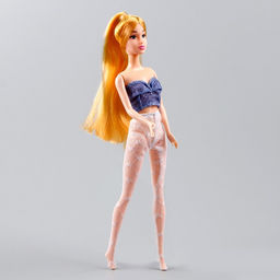 Колготки для куклы Сердечки, цвет белый - Simaland фото 4