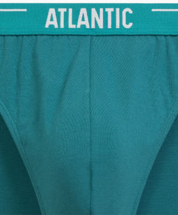 ATLANTIC 5SMP-004 Трусы спорт Solid - набор (5 шт.) морской + бирюзово-зеленый + черный + серый меланж + темно-голубой фото 5