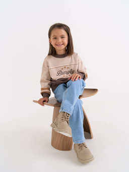 Джемпер вязаный Латте/Шоколад - Bungly фото 7