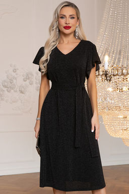 Платье вечернее Мелодия любви (черное) П14494-4М