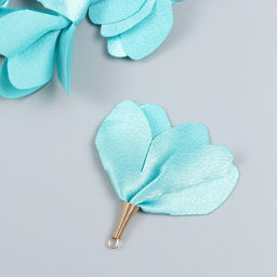 Декор для творчества текстиль Бутон, воды, набор 6 шт., 6 см