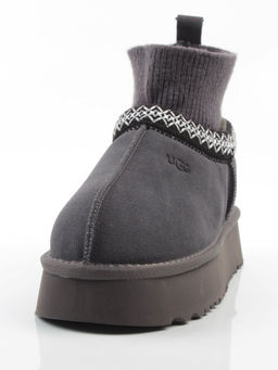04-X-337 GRAY Угги женские (натуральная замша, 100% шерсть)
