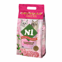 Силикагелевый наполнитель "Сакура", 5л (Crystals Sakura)