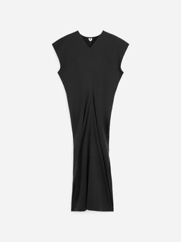 Vestido midi drapeado