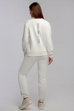 Арт. 2532 Костюм с брюками женский 44-50 (4 шт) Цвет:верх-молочный, низ-молочный - Калинка фото 16