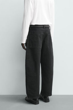 JEANS WIDE FIT / Negro - Zara фото 12