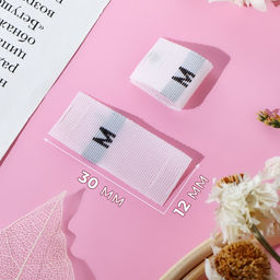 Цена за 2 шт. Размерники жаккардовые, «М», 12×30 мм, 100 шт., белые