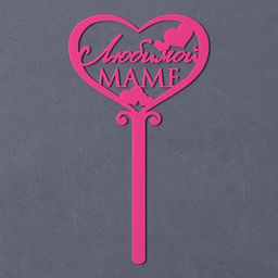 Топпер для торта «Любимой маме», 15 см